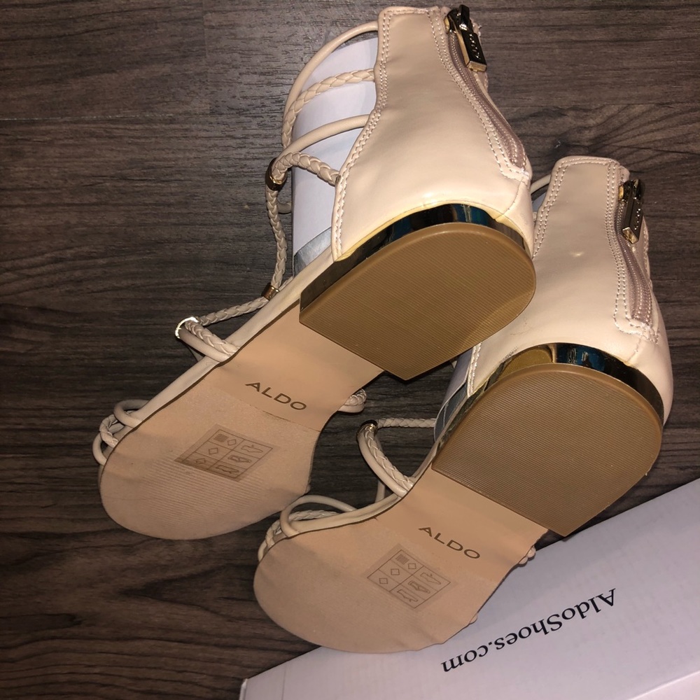 Aldo nude strappy sandals NIB - Picture 5 of 5